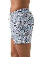 Shattered Printed Swim Shorts