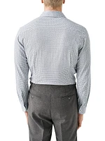 Printed Slim-Fit Dress Shirt