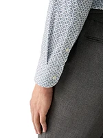 Printed Slim-Fit Dress Shirt
