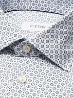 Printed Slim-Fit Dress Shirt