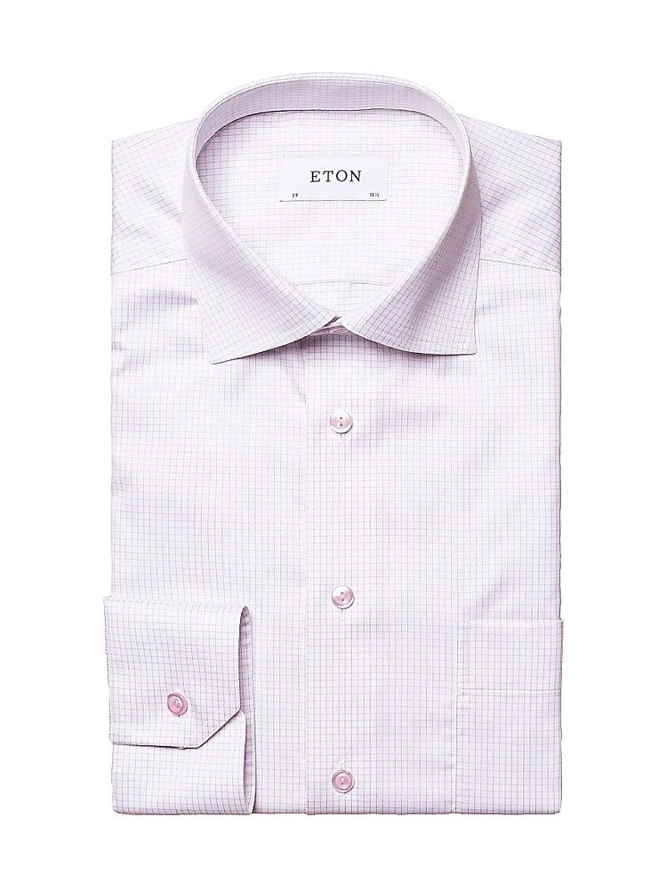 Grid Check Classic-Fit Dress Shirt