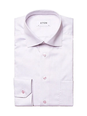 Grid Check Classic-Fit Dress Shirt