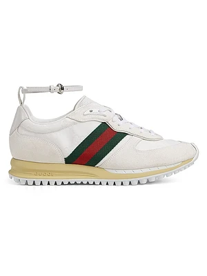 Re-Motion GG Canvas & Suede Sneakers