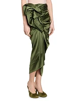 Solla Satin Gathered Skirt