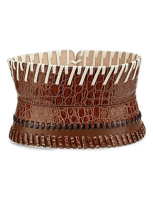 Leather Back-Tie Belt