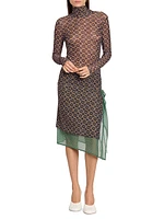 Hoyser Printed Turtleneck Top