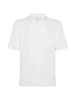 Ribbed Stretch Cotton and Modal Jersey T-Shirt