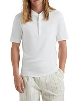 Ribbed Stretch Cotton and Modal Jersey T-Shirt