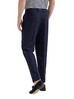 Textured Stripe Diagonal Leisure Fit Trousers
