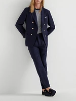 Textured Stripe Diagonal Leisure Fit Trousers