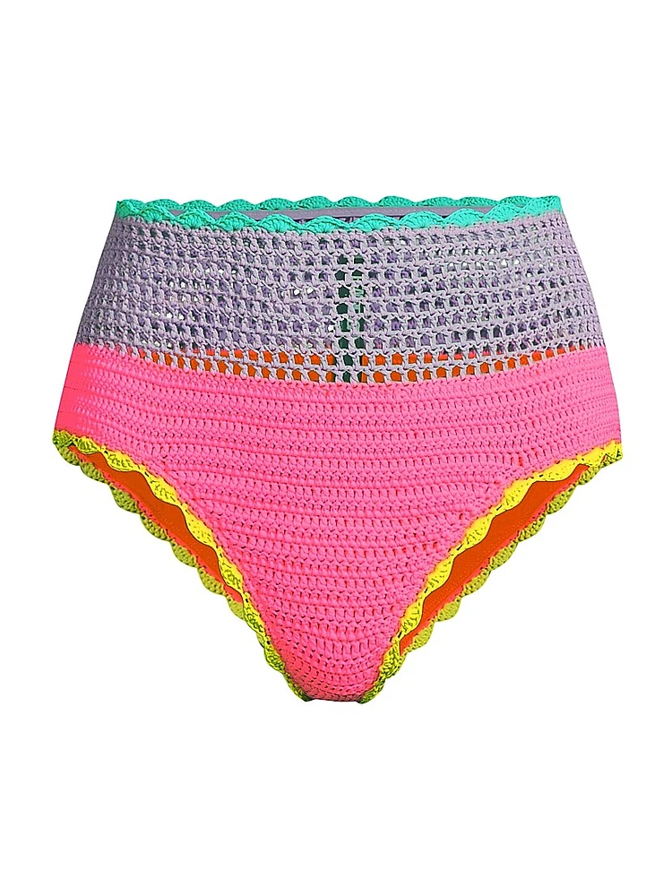 Brinley High-Rise Crochet Bikini Bottom