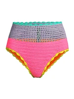 Brinley High-Rise Crochet Bikini Bottom