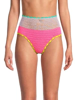 Brinley High-Rise Crochet Bikini Bottom