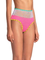 Brinley High-Rise Crochet Bikini Bottom