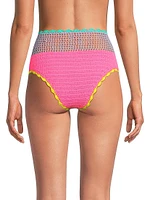 Brinley High-Rise Crochet Bikini Bottom