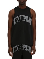 Logo Mesh Tank Top