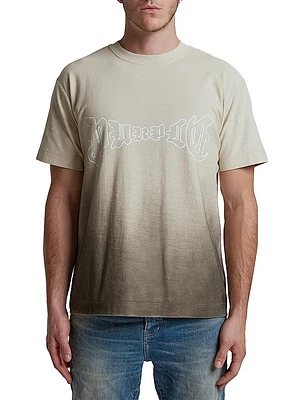Logo Textured Jersey Crewneck T-Shirt