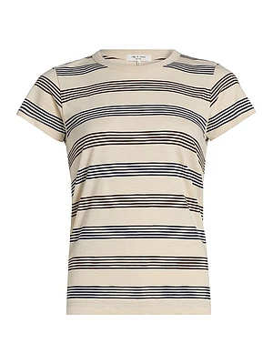 The Slub Striped Cotton T-Shirt