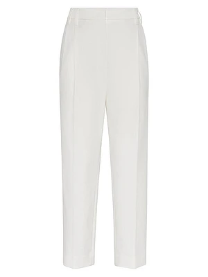 Stretch Cotton Cover Slouchy Trousers