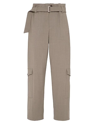 Tropical Luxury Wool Utility Trousers