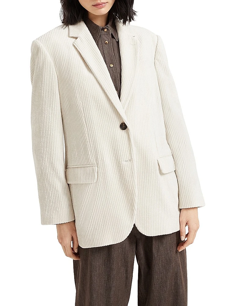 Fluid Corduroy Blazer