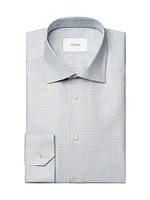 Slim-Fit Tattersall Check Button-Front Shirt