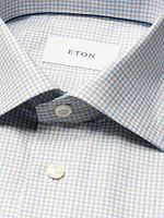 Slim-Fit Tattersall Check Button-Front Shirt