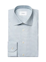 Slim-Fit Neat Check Button-Front Shirt
