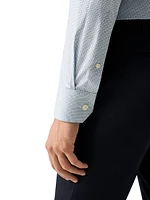 Slim-Fit Neat Check Button-Front Shirt