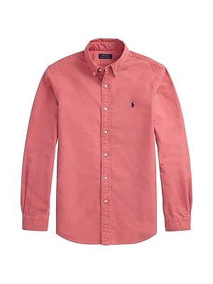 Classic-Fit Garment-Dyed Oxford Shirt