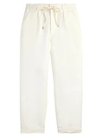 Lateef Relaxed-Fit Pleated Linen Pants