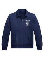 Fleece Half-Zip Collared Pullover