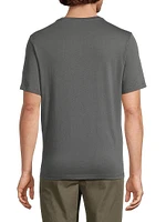 Loose Knit Cotton Crewneck T-Shirt