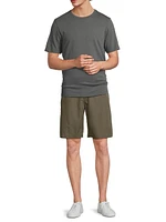 Loose Knit Cotton Crewneck T-Shirt