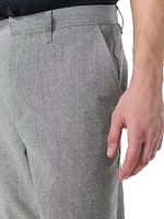 Donegal Wool-Blend Wide-Leg Pants