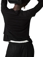 Ribbed Jersey T-Shirt