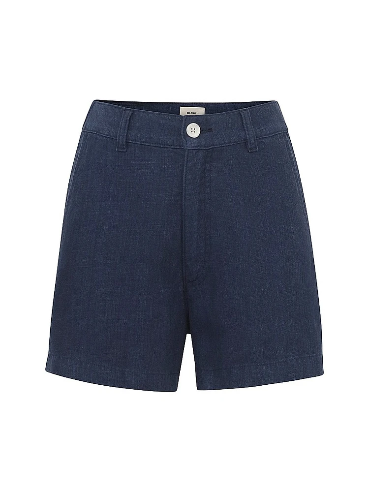 Taylor High Rise Linen Shorts