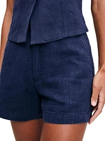 Taylor High Rise Linen Shorts