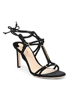 Lily 85MM Suede Strappy Sandals