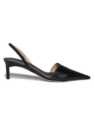 Eva 55MM Leather Slingback Pumps
