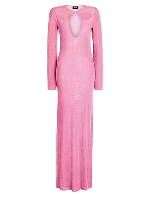 Carmel Metallic Knit Maxi Dress
