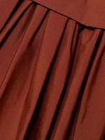 Nora Halterneck Stretch-Cotton Midi-Dress