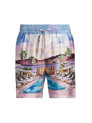 Bond Slim-Fit Graphic Shorts