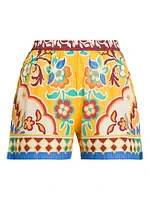 Tapestry Pull-On Shorts