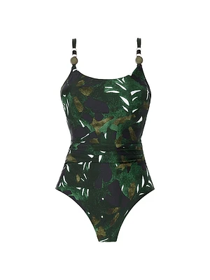 Palmetto Cady Botanical Print One-Piece Swimsuit
