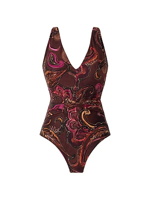 Empress Esti Botanical Print One-Piece Swimsuit