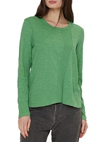 Long-Sleeve Cotton Slub Tee