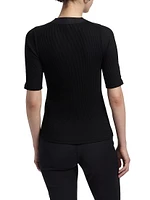 Adrian V-Neck Ribbed T-Shirt