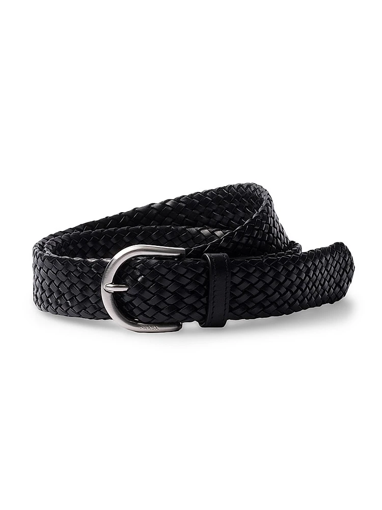 Braided Leather Belt