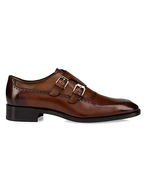 Sartok Patinated Leather Shoes